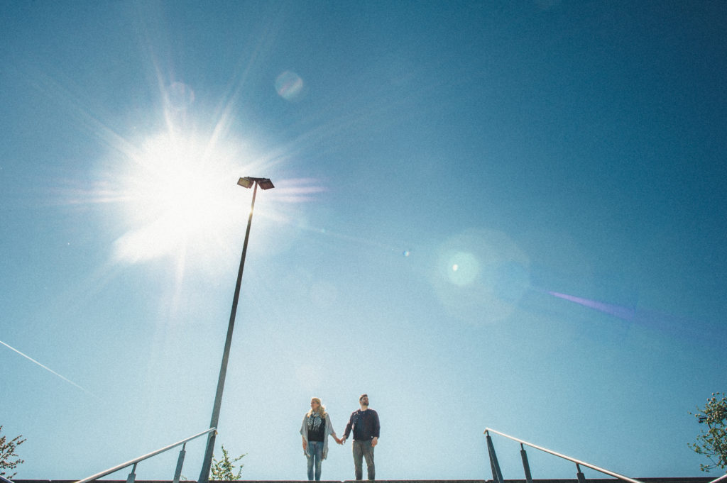 Paarshooting Berlin Portrait in die Sonne